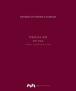 Vocalizo, Op. 93a para Soprano, Clarinete em Sib e Piano