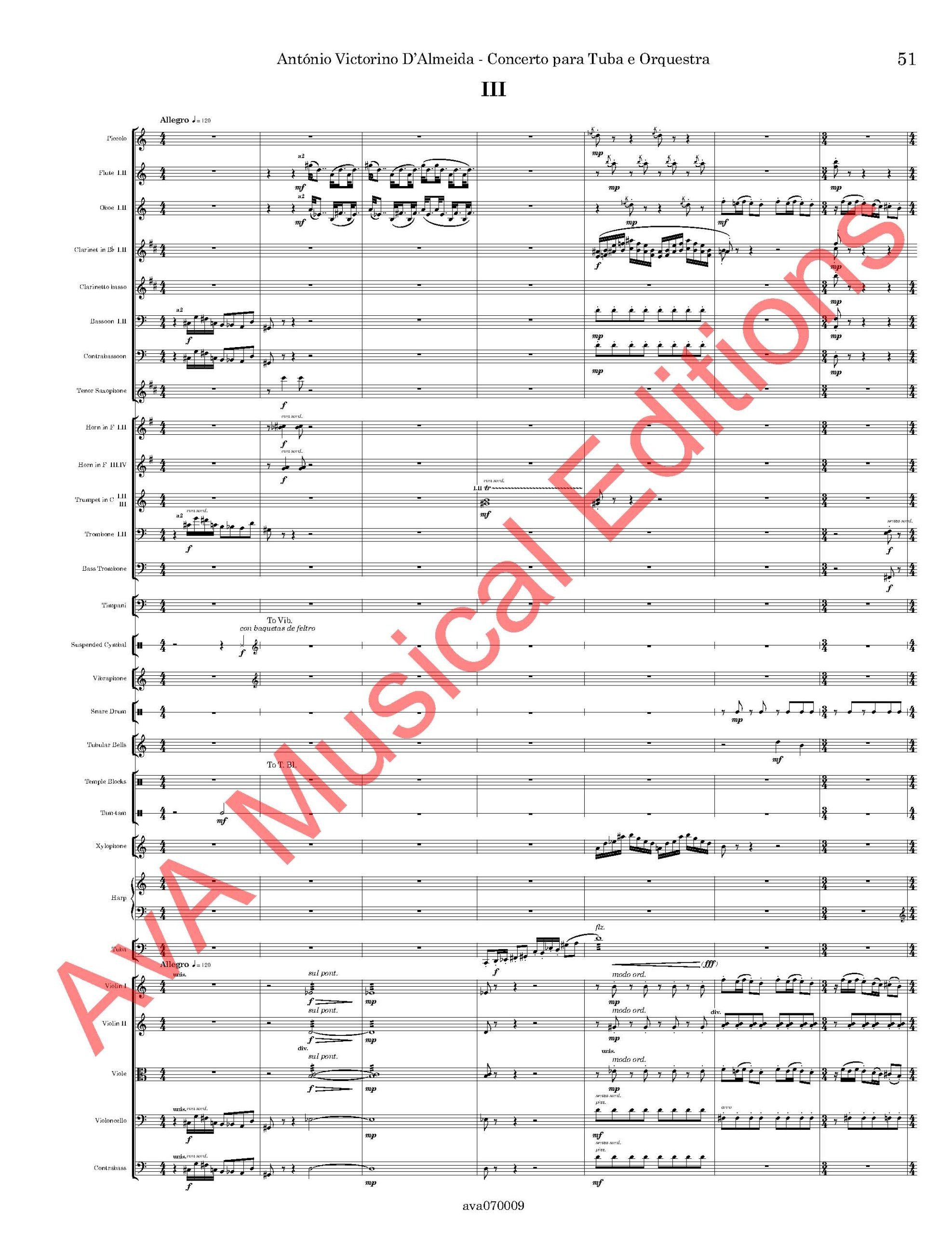 Concerto para Tuba e Orquestra, Op. 144 - Image 3