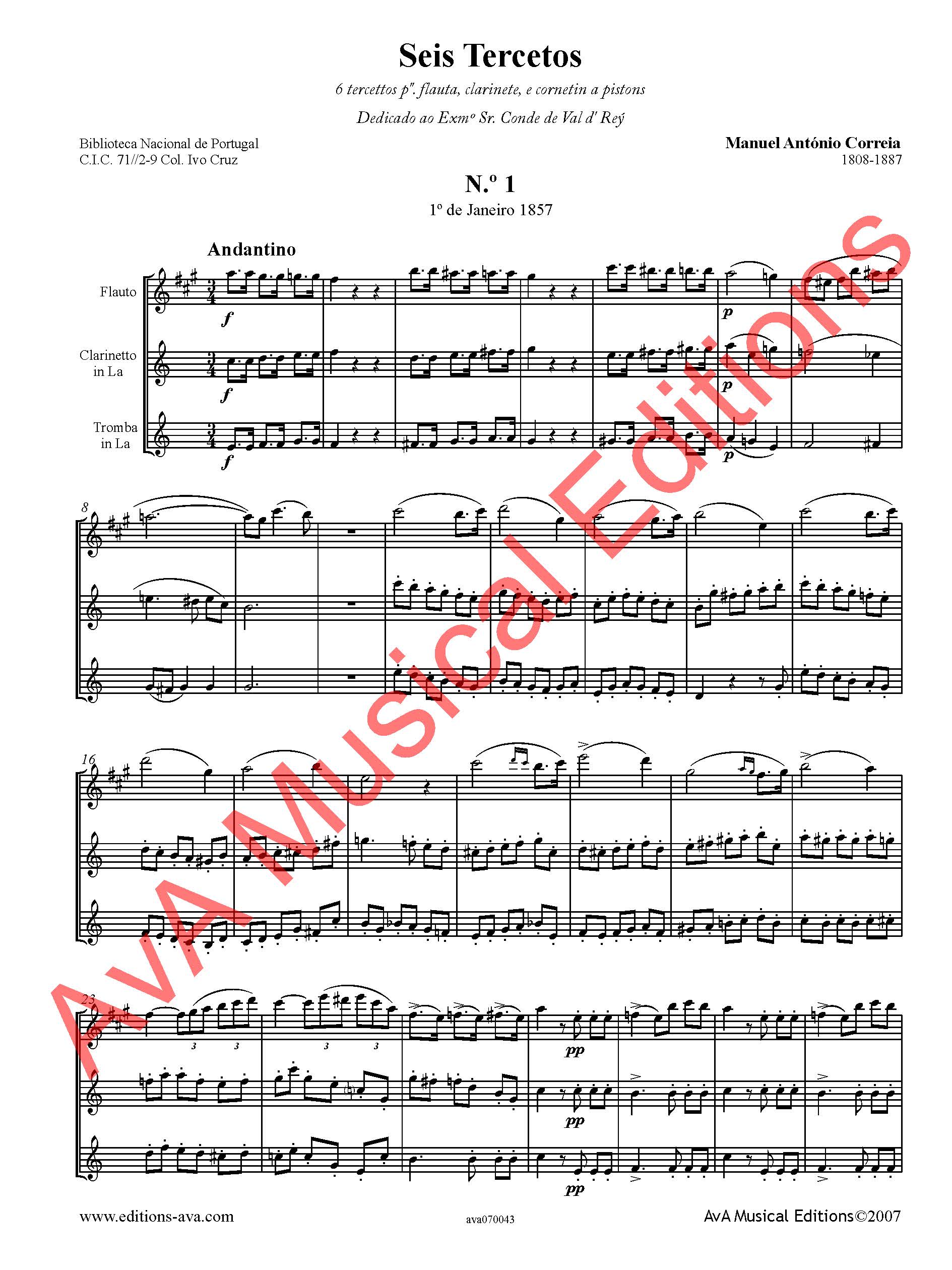 Seis Tercetos para Flauta, Clarinete em Lá e Trompete em Lá - Image 5