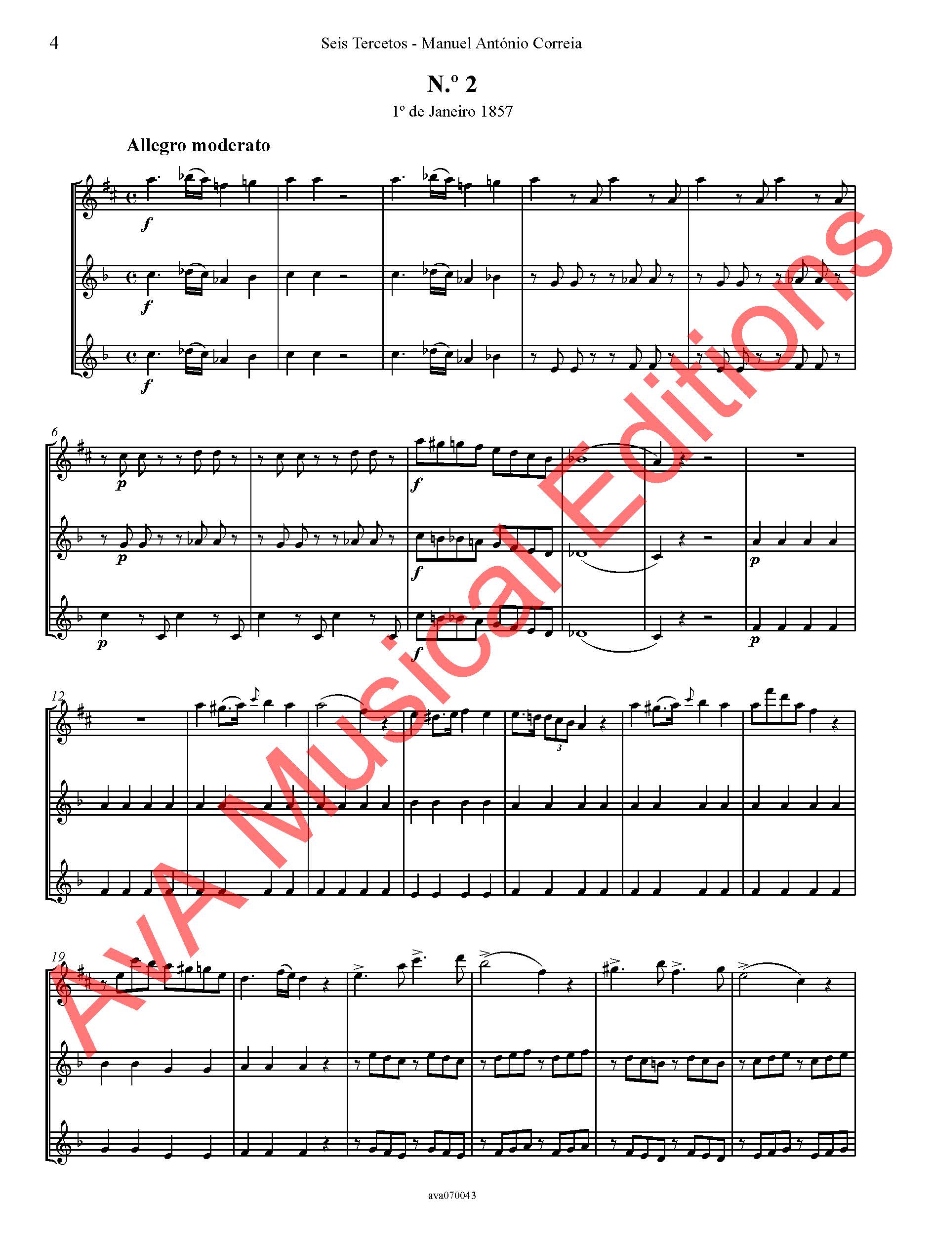 Seis Tercetos para Flauta, Clarinete em Lá e Trompete em Lá - Image 6