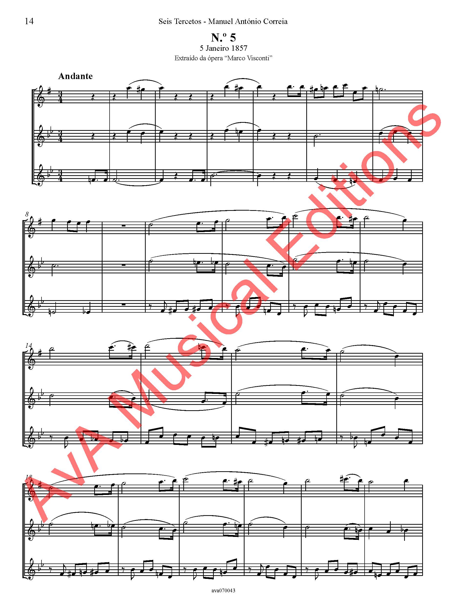 Seis Tercetos para Flauta, Clarinete em Lá e Trompete em Lá - Image 3