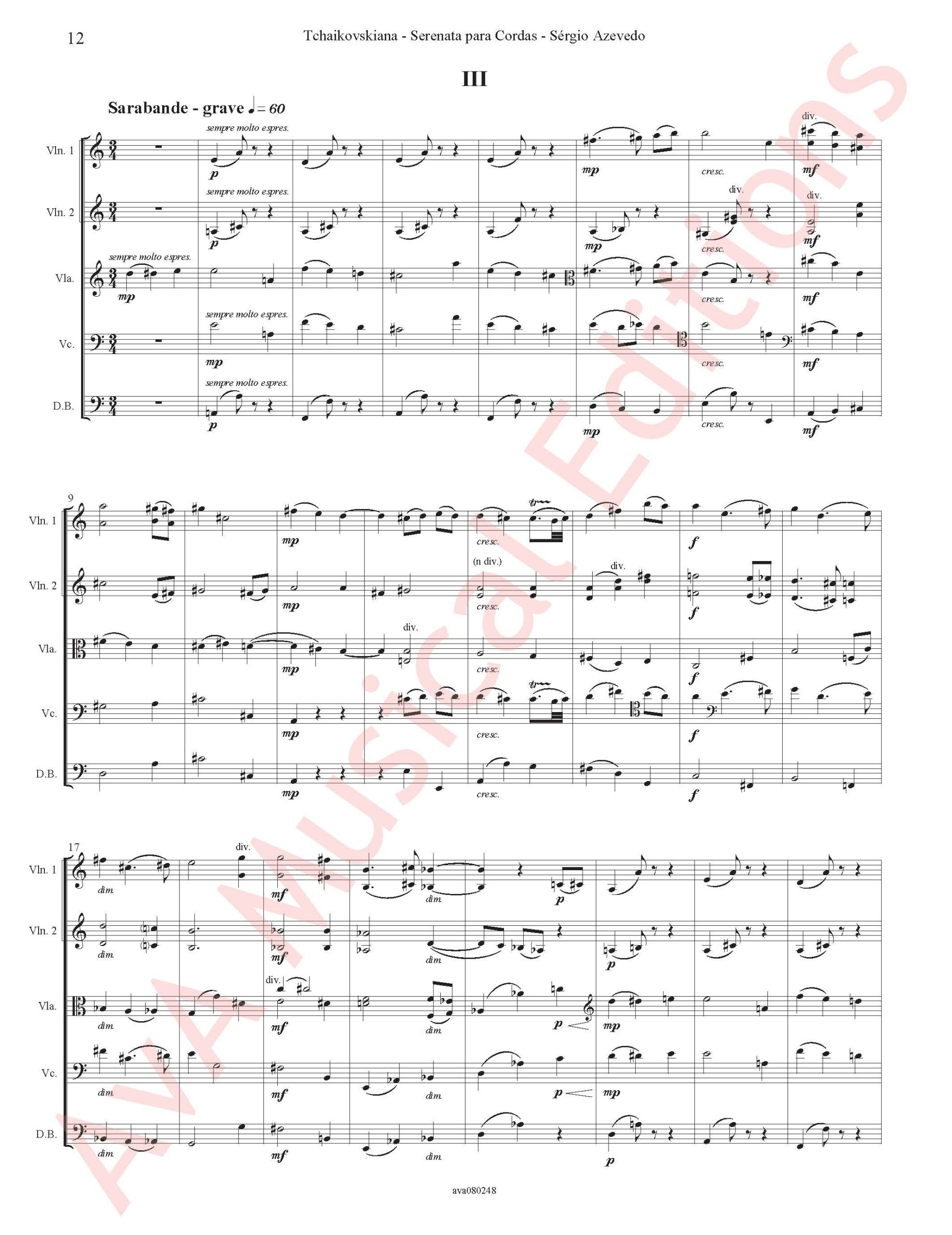Tchaikovskiana - Serenata para Cordas - Image 3