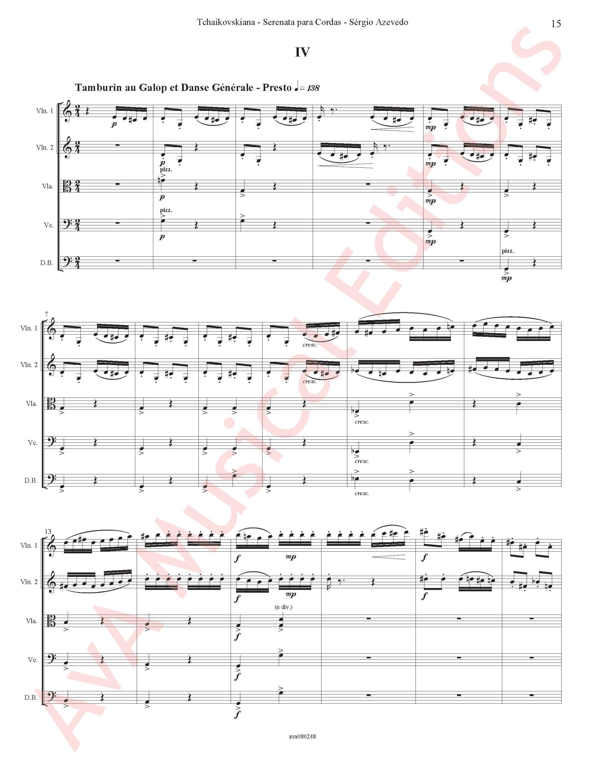 Tchaikovskiana - Serenata para Cordas - Image 4