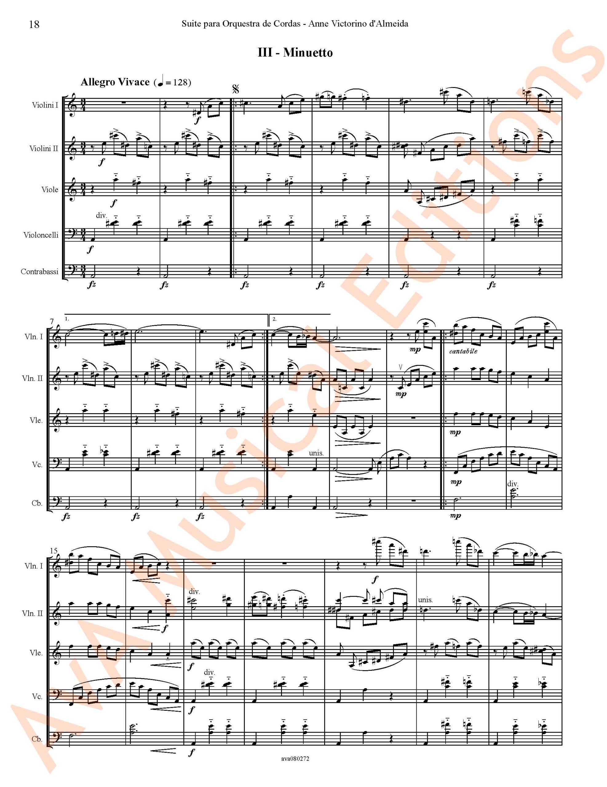 Suite para Orquestra de Cordas, Op.5 - Image 3