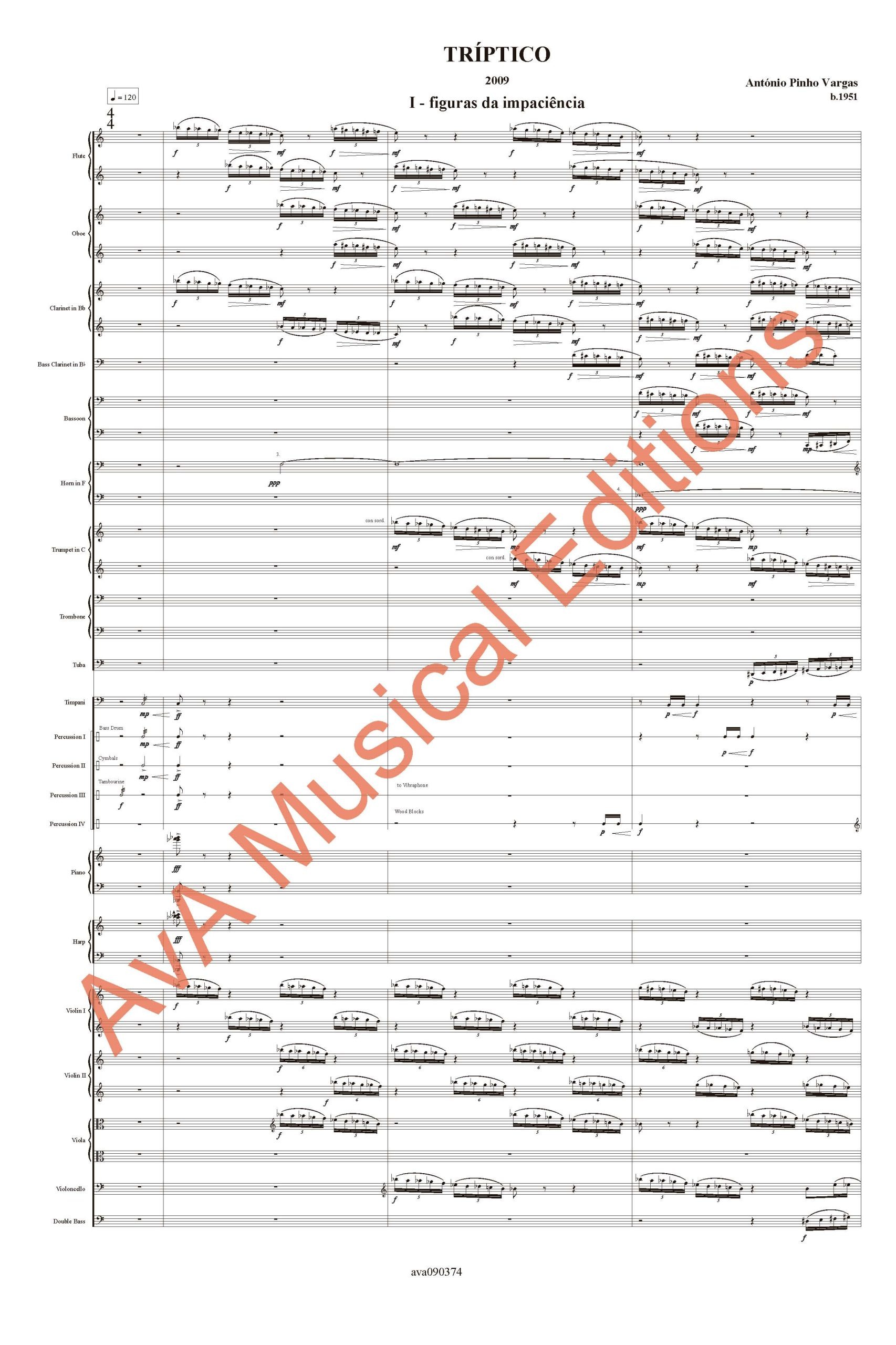 Tríptico para Quarteto de Cordas e Orquestra / String Quartet & Orchestra - Image 4