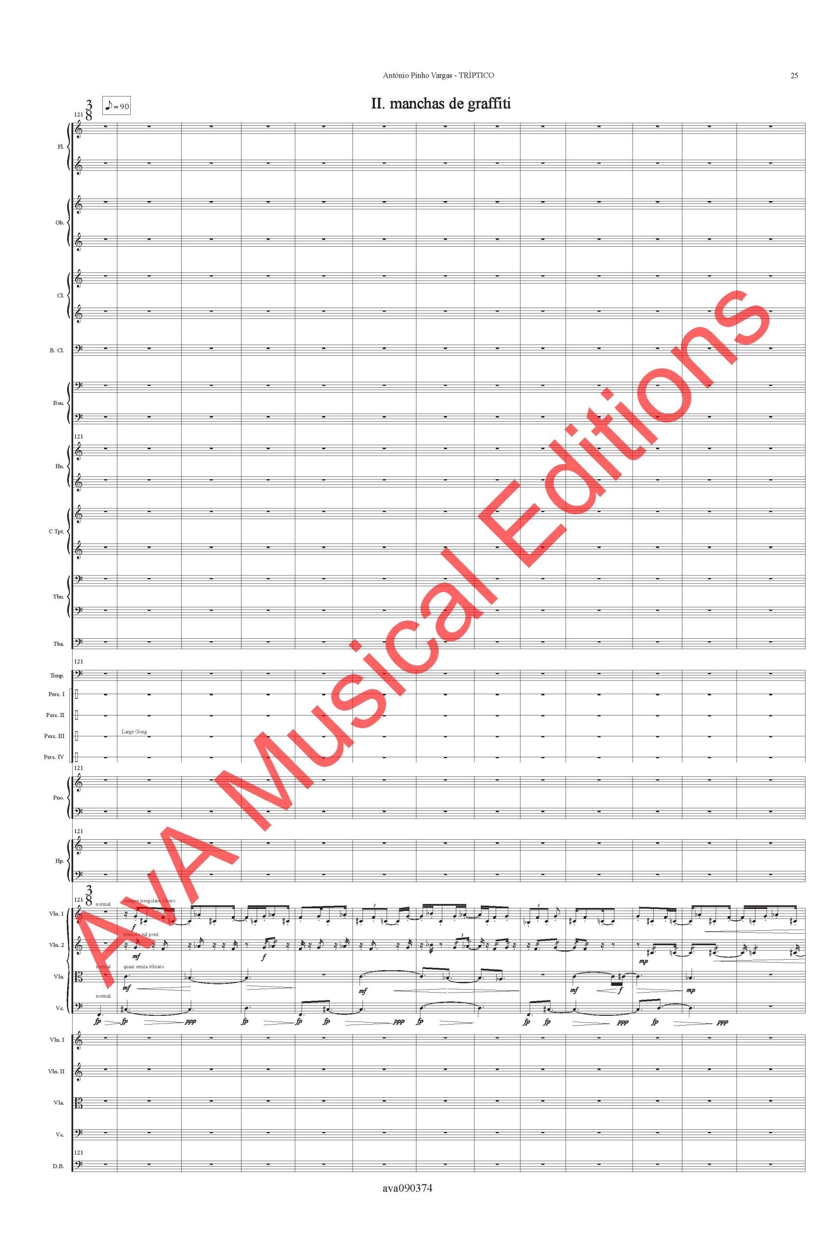 Tríptico para Quarteto de Cordas e Orquestra / String Quartet & Orchestra - Image 2