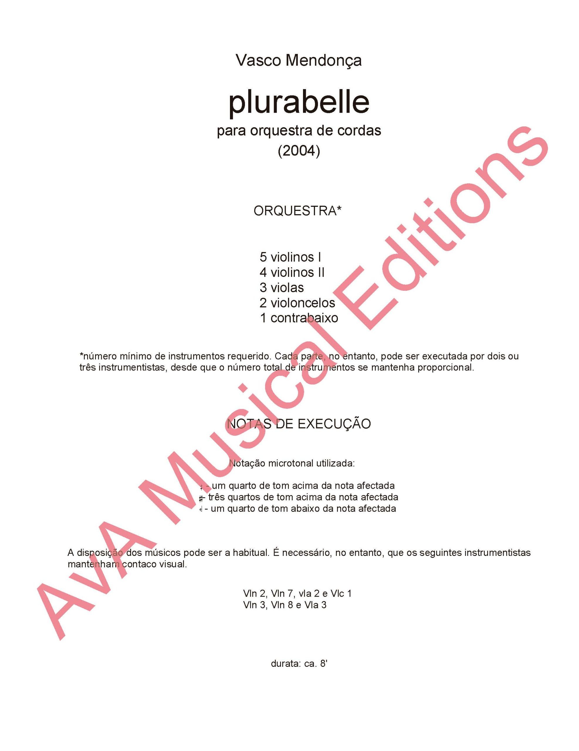 Plurabelle para Orquestra de Cordas - Image 5