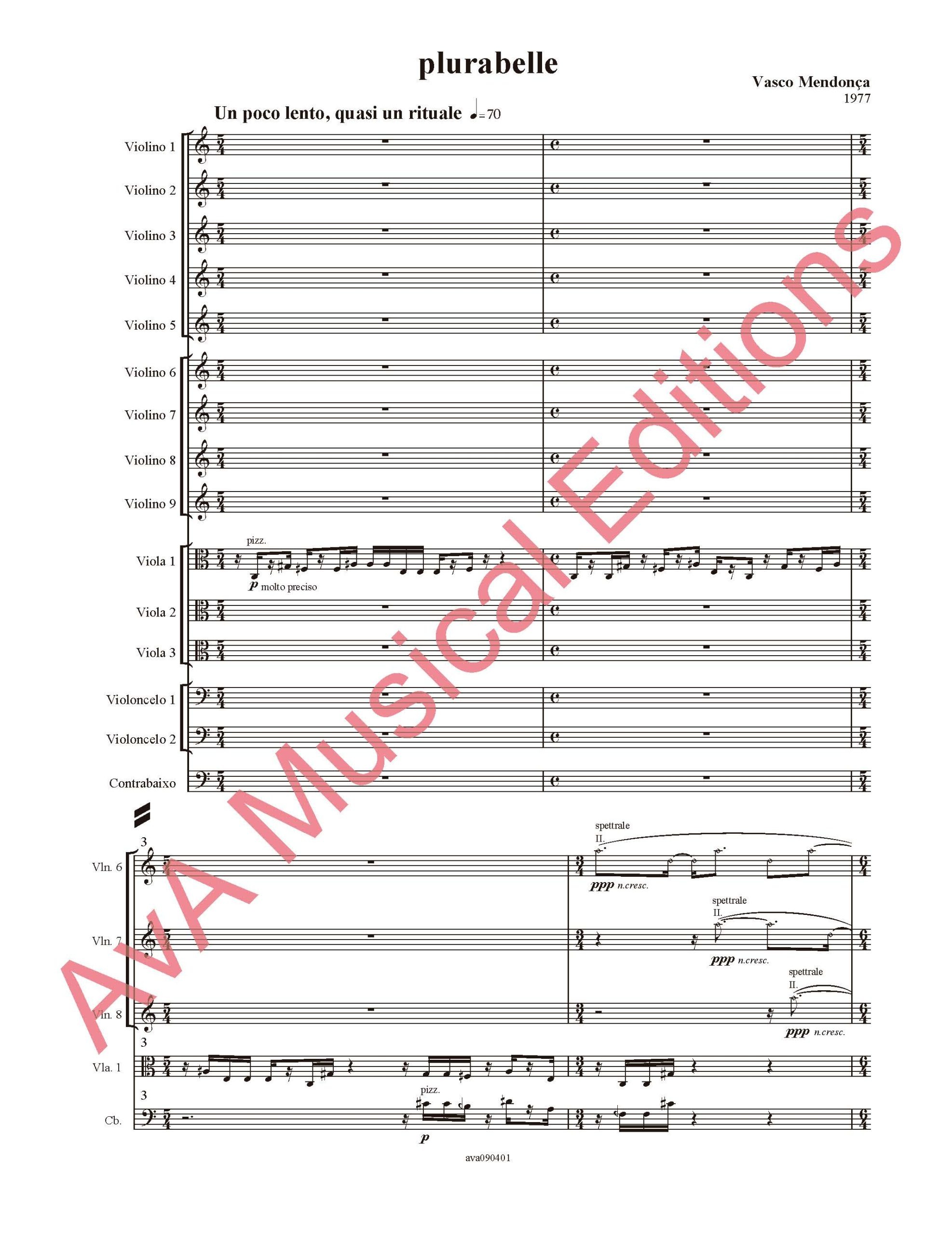 Plurabelle para Orquestra de Cordas - Image 6