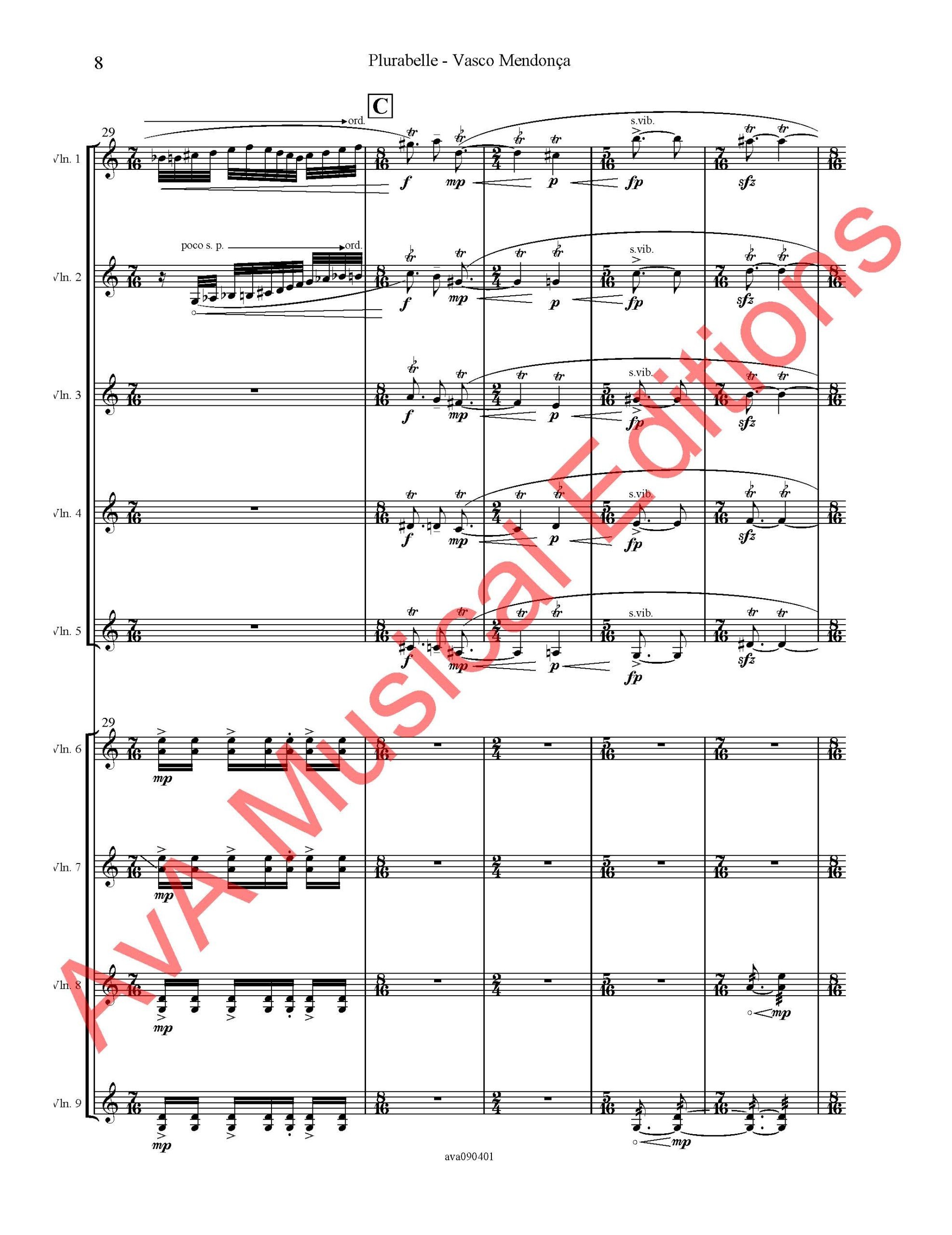 Plurabelle para Orquestra de Cordas - Image 2