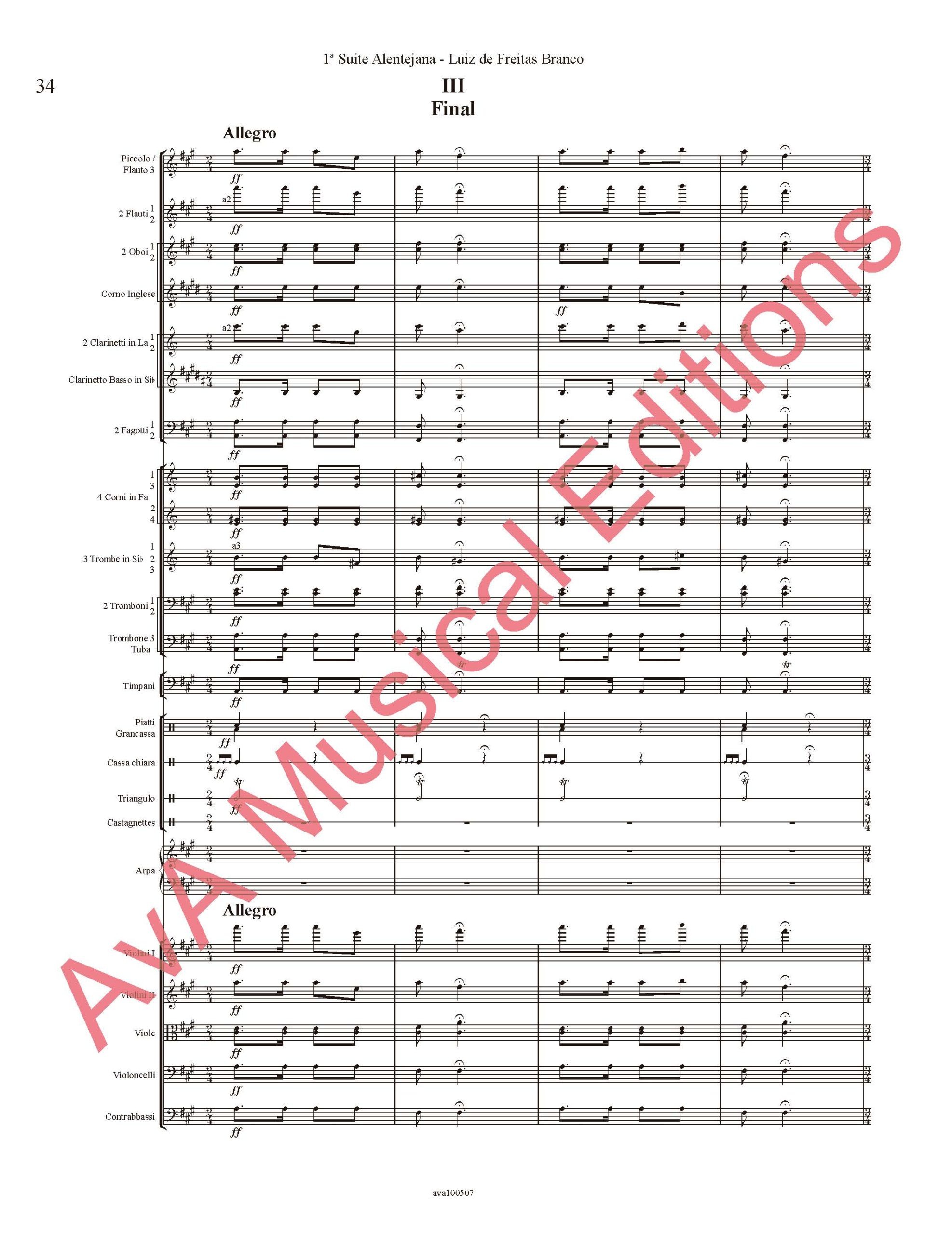 1ª Suite Alentejana para Orquestra Sinfónica - Image 4