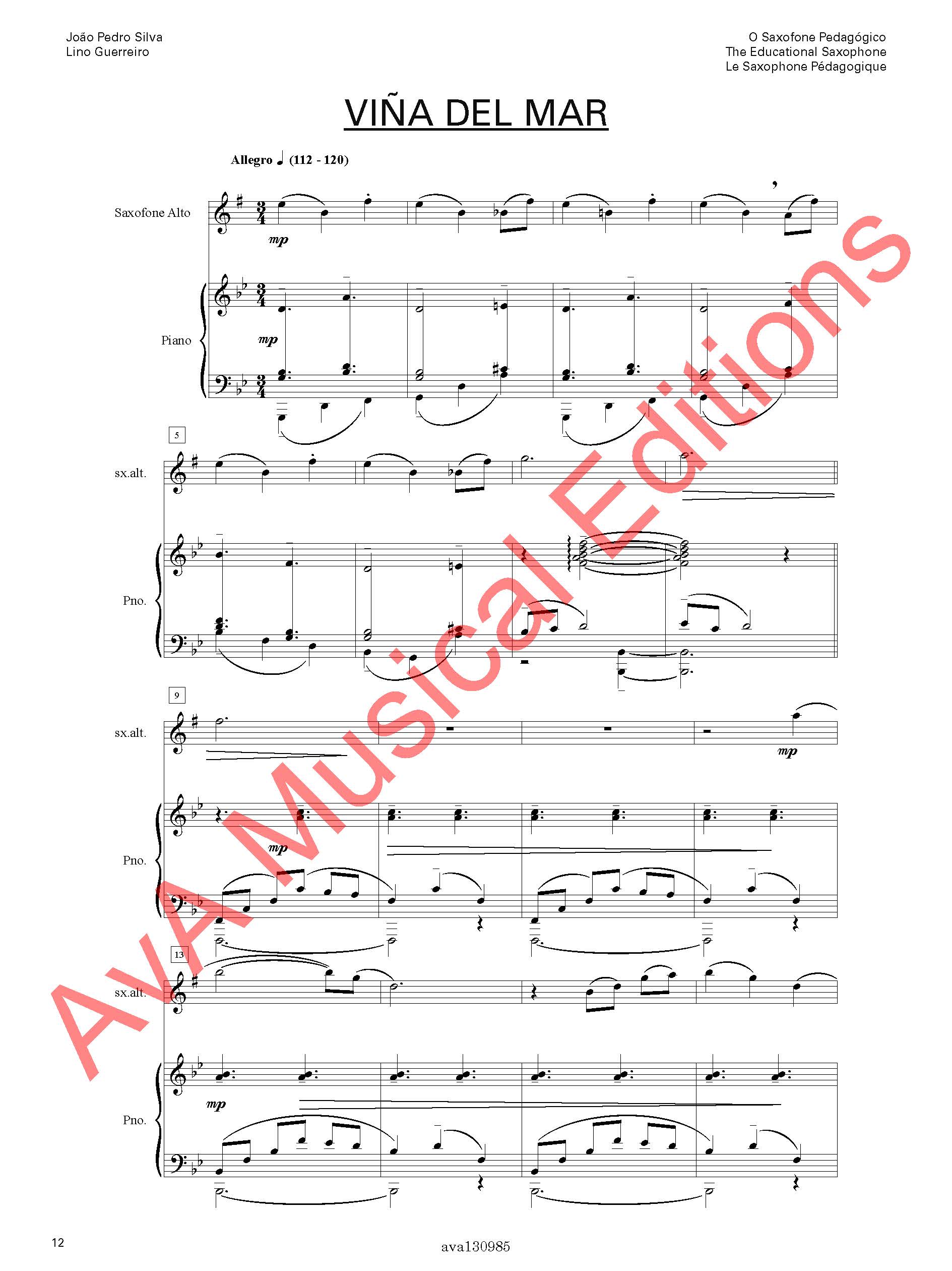O Saxofone Pedagógico - para Saxofone e Piano ou Ficheiros Audio / The Educational Saxophone / Le Saxophone Pédagogique - Image 12