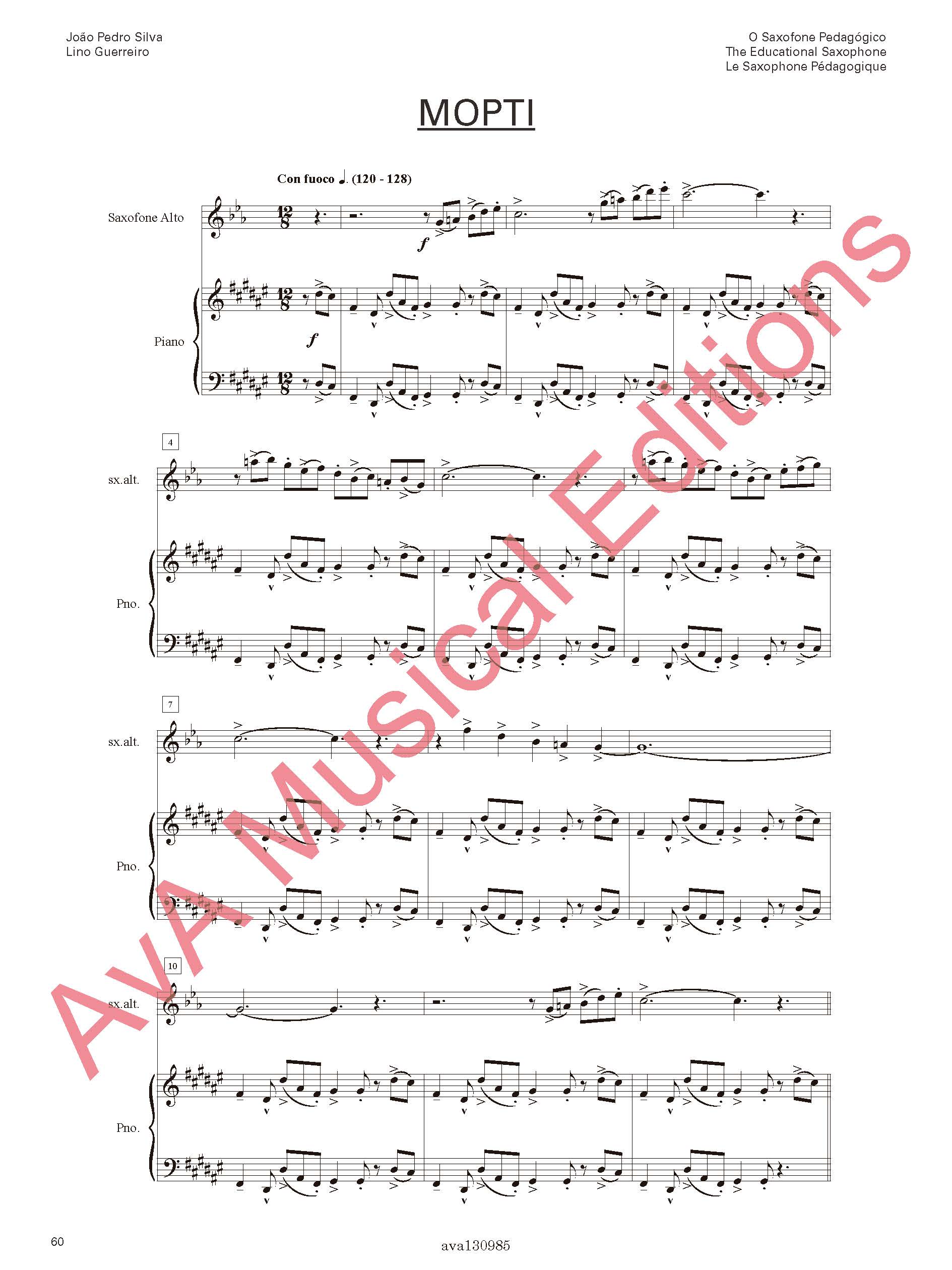 O Saxofone Pedagógico - para Saxofone e Piano ou Ficheiros Audio / The Educational Saxophone / Le Saxophone Pédagogique - Image 8