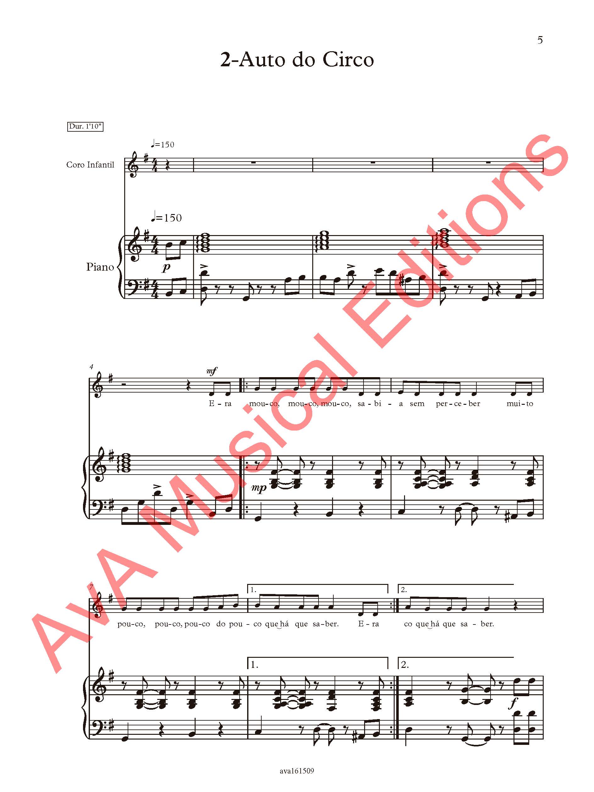 Fernando Pessoa para Coro Infantil e Piano - Image 9