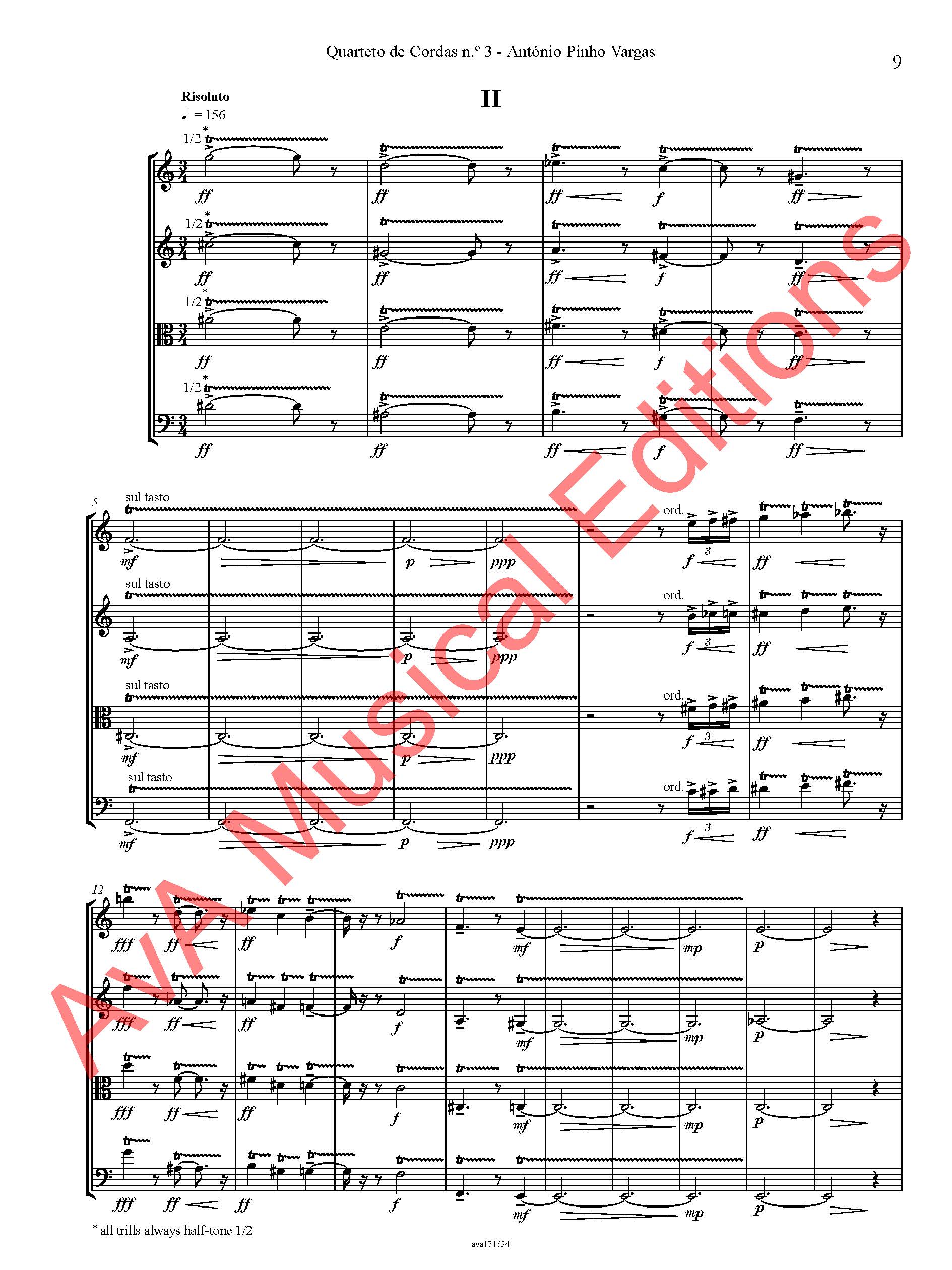 Quarteto de Cordas nº 3 / String Quartet nr. 3 - Image 2