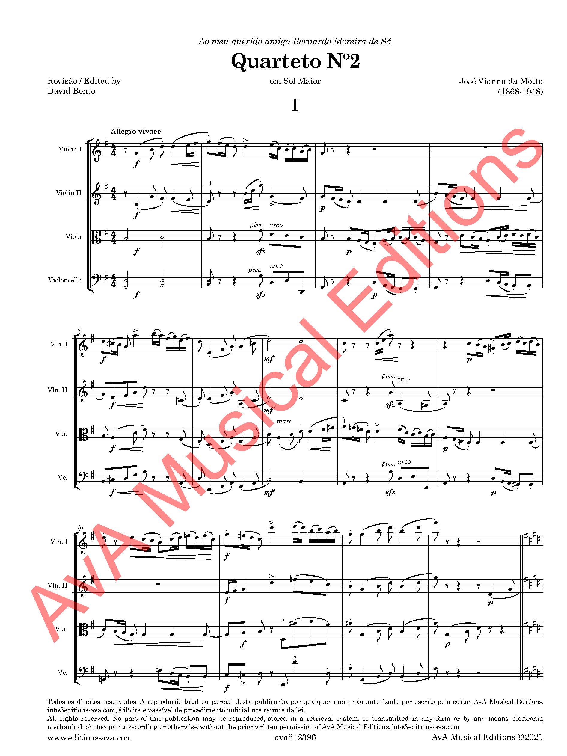 Quarteto nº 2 em Sol Maior para Cordas - Image 4