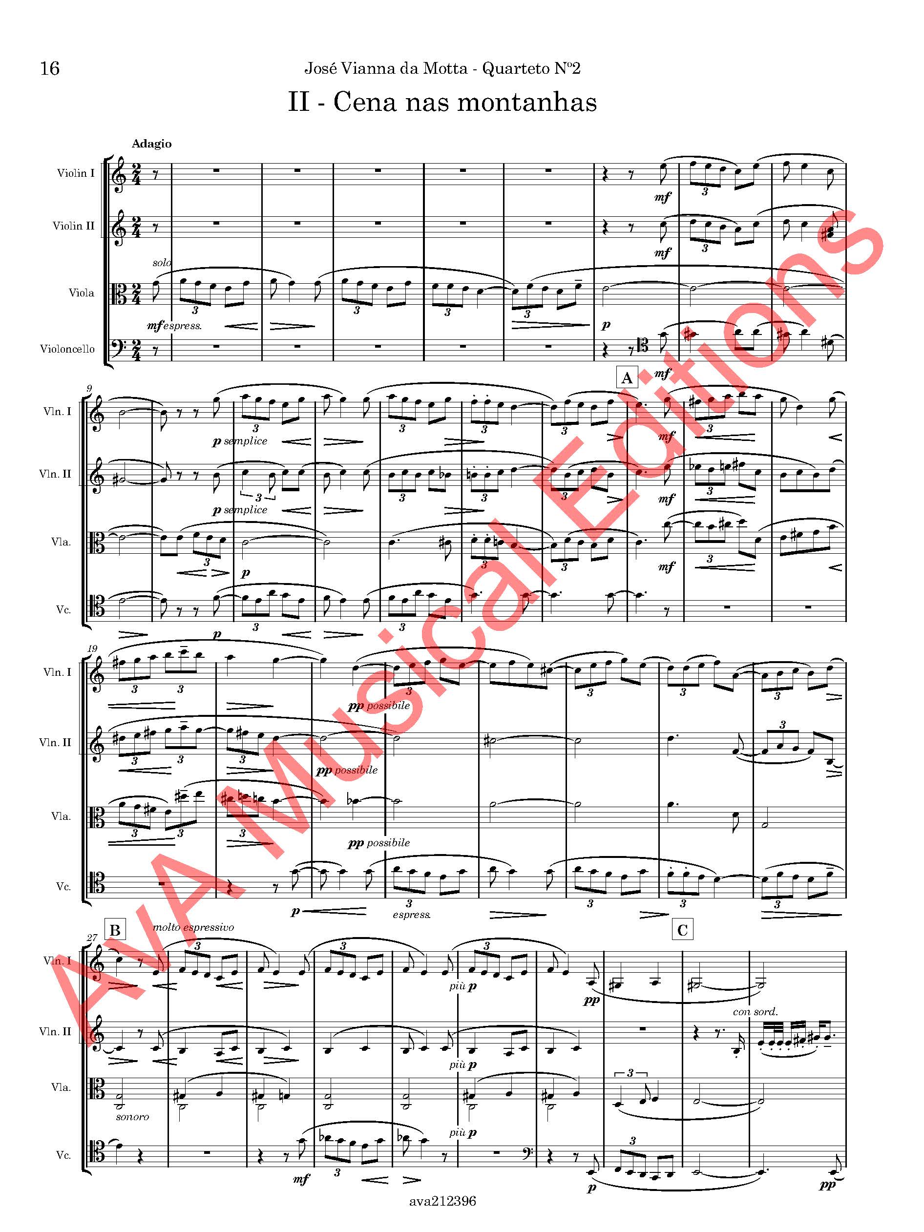 Quarteto nº 2 em Sol Maior para Cordas - Image 2