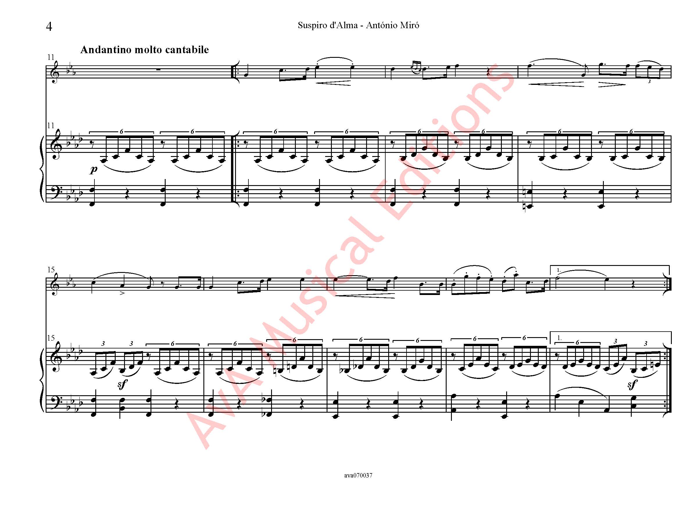 Suspiro d'Alma - Romance para Trompa em Fá e Piano - Image 2