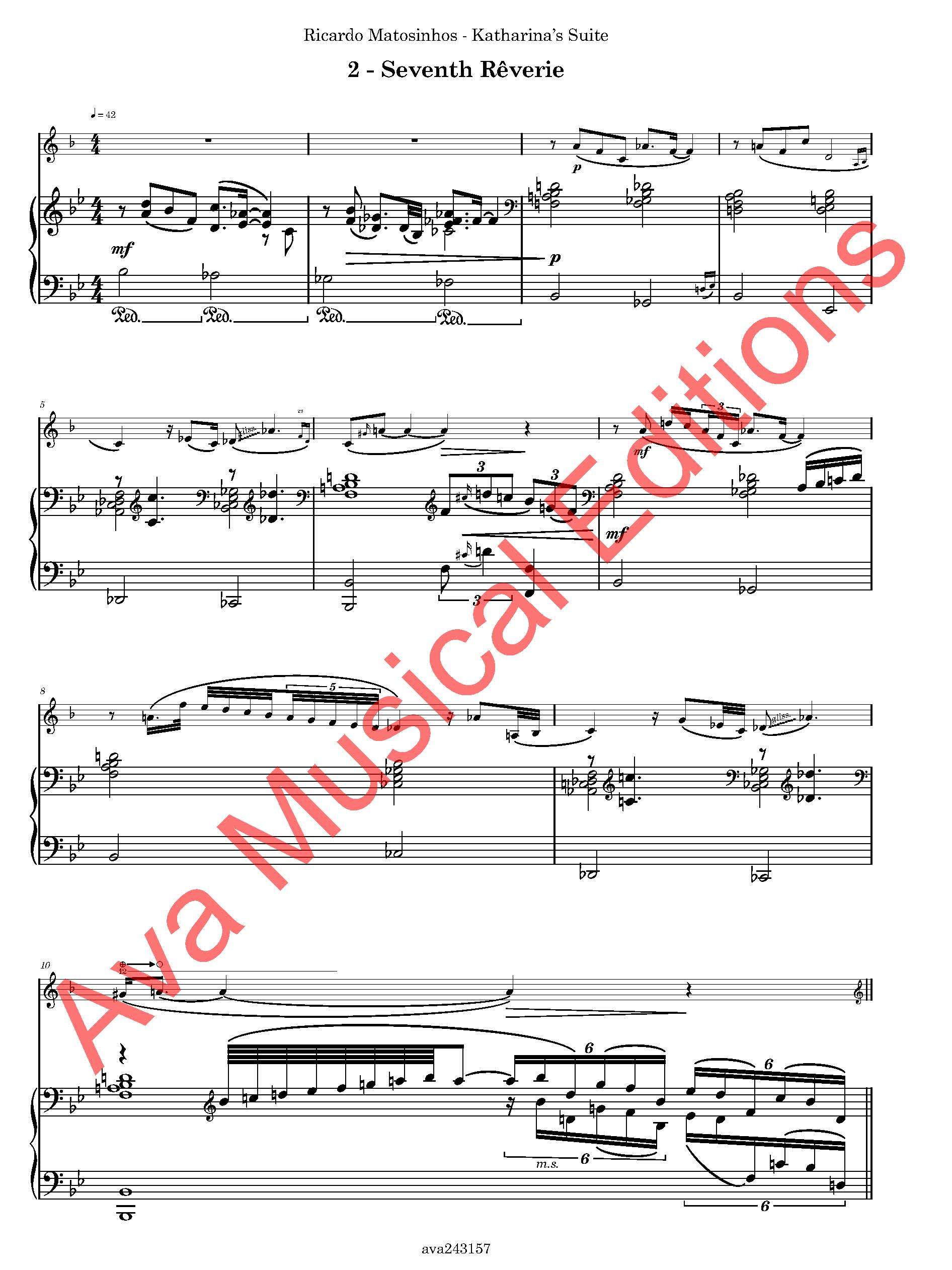 Katharina's Suite, Op. 97a para Trompa e Piano - Image 3