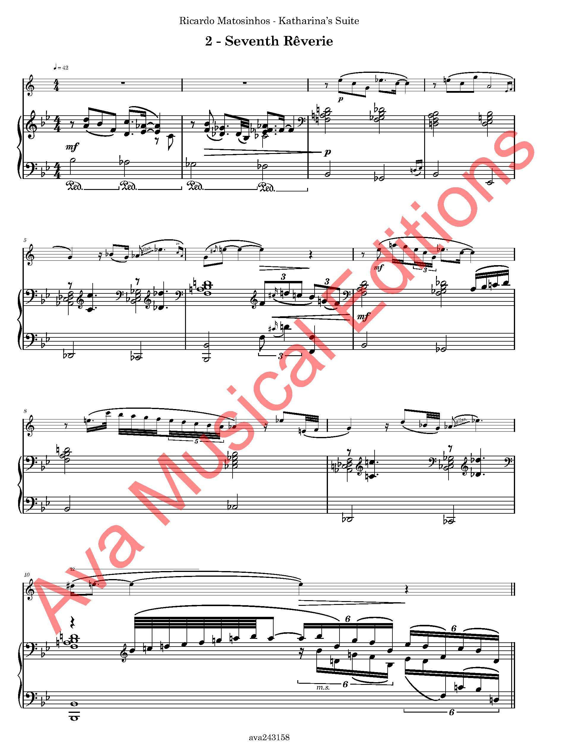 Katharina's Suite, Op. 97b para Eufónio e Piano - Image 3