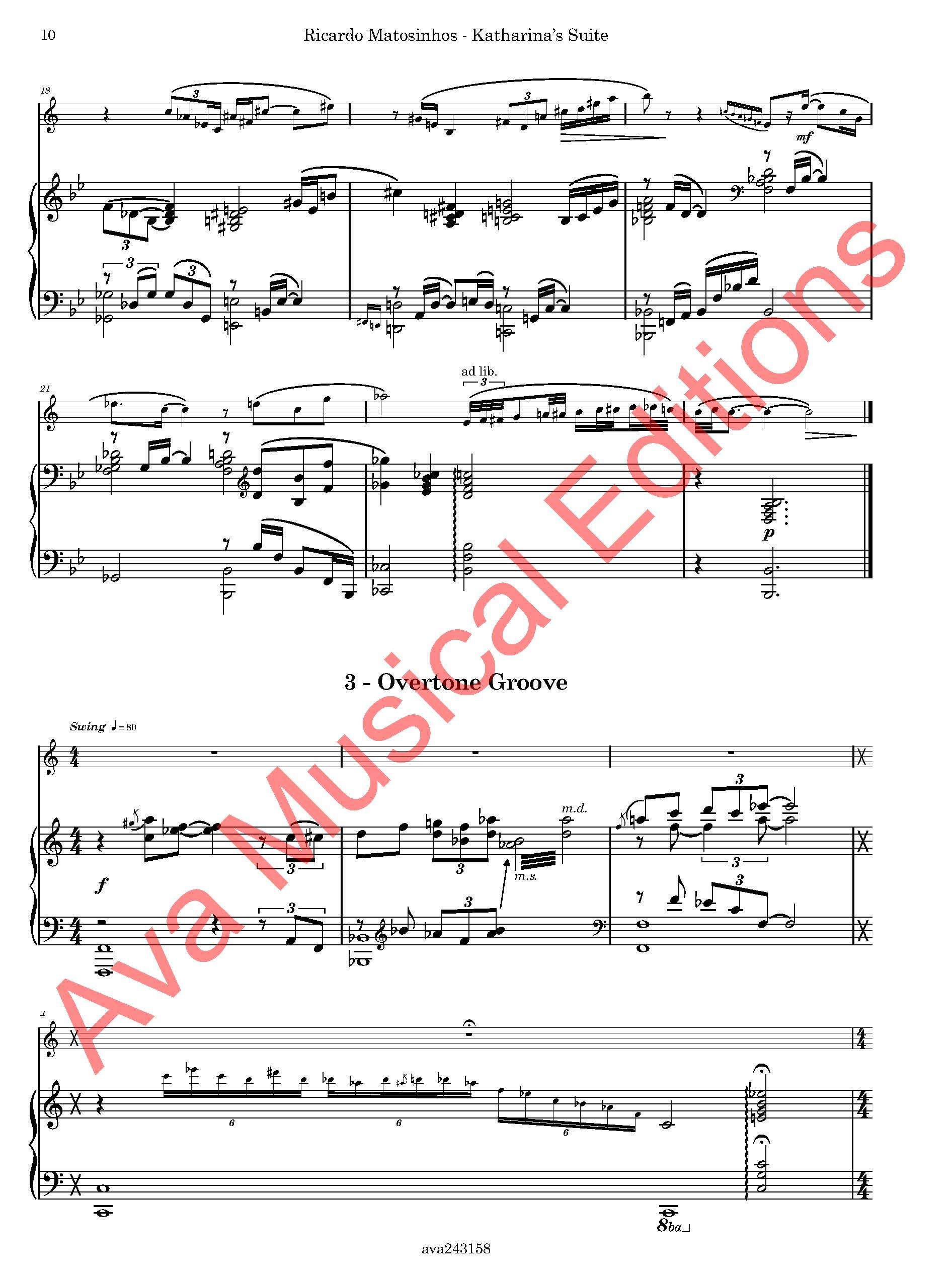 Katharina's Suite, Op. 97b para Eufónio e Piano - Image 4