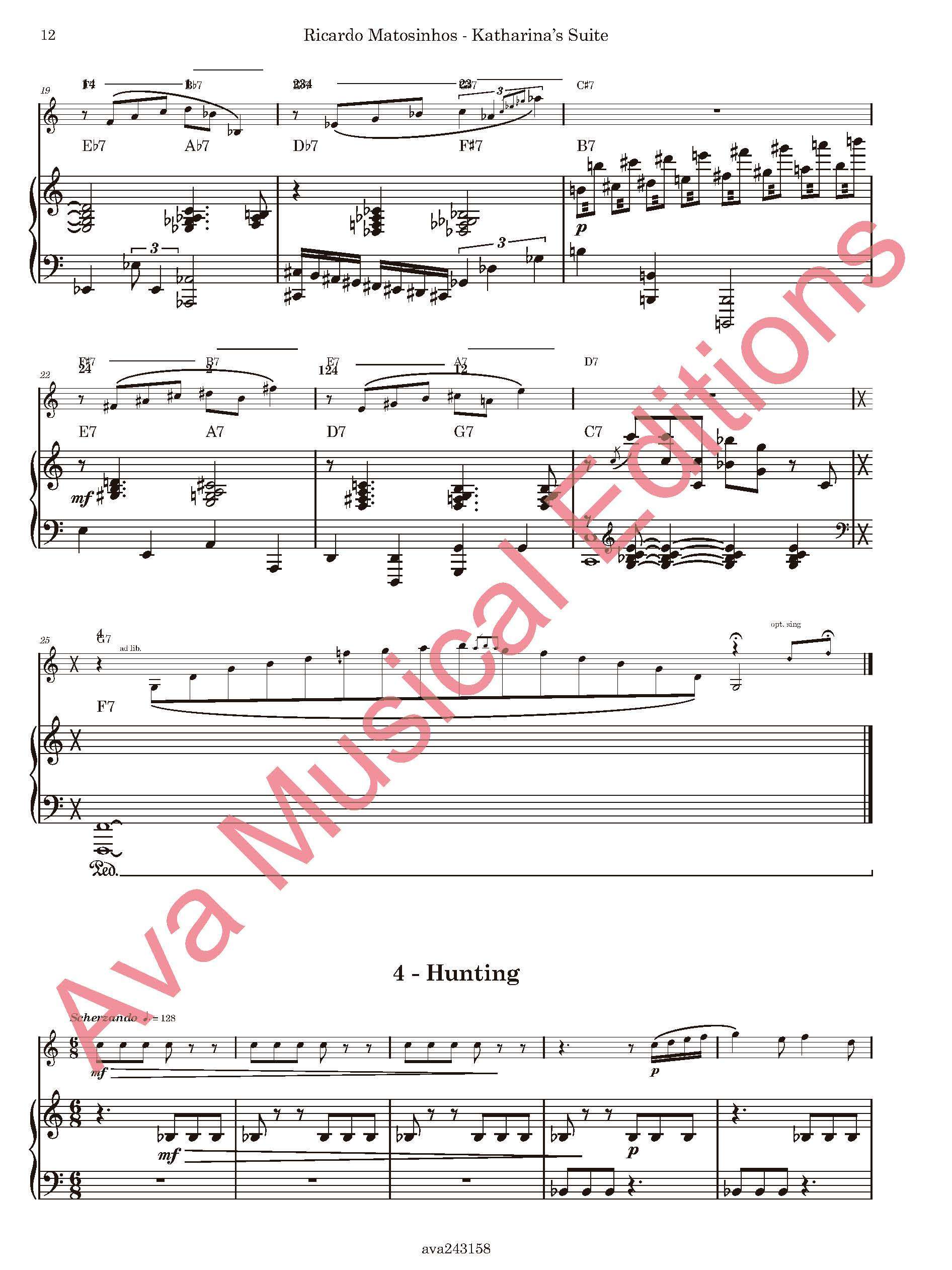 Katharina's Suite, Op. 97b para Eufónio e Piano - Image 5
