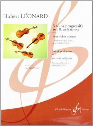 6 Solos Progressifs Solo B en la mineur Op. 62 pour violon et piano - Solo B in A minor