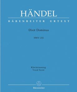 Dixit Dominus HWV 232 Vocal Score