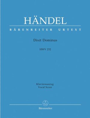 Dixit Dominus HWV 232 Vocal Score