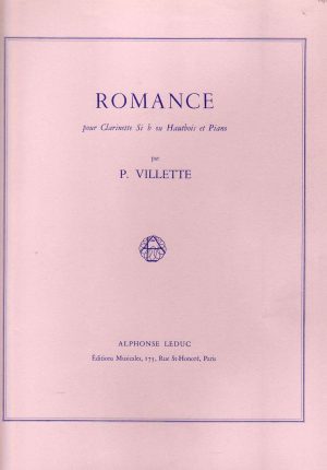 Romance pour Clarinette Sib ou Hautbois et Piano