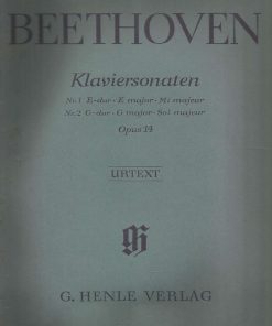Piano Sonatas Op. 14 No. 1 in E major, No. 2 in G major / Klaviersonaten Opus 14 Nr. 1 E-dur, Nr. 2 G-dur