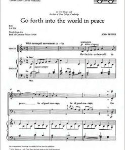 Go forth into the world in peace - SATB and Organ