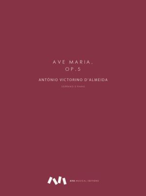 Ave-Maria, Op. 5 para Soprano e Piano