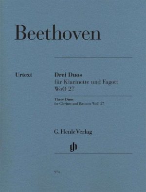 Drei Duos für Klarinette und Fagott WoO 27 - Three Duos for Clarinet and Bassoon WoO 27