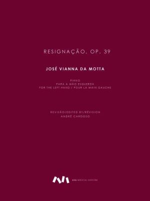 Resignação, Op. 39 para Piano Mão Esquerda