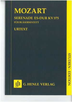 Serenade / Serenata em Mib Maior para Sexteto de Sopros KV 375 URTEXT