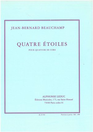 Quatre Étoiles pour Quatuor de Cors - para Quarteto de Trompas