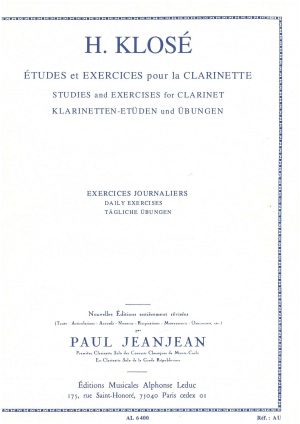 Études et Exercices pour la Clarinette - Exercices Journaliers / Studies and Exercises for Clarinet - Daily Exercises