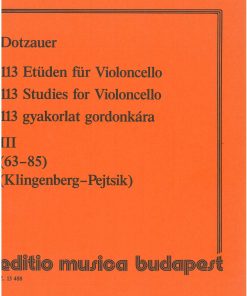 113 Studies for Violoncello Part III (63-85)