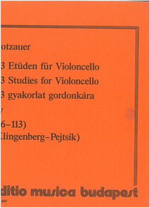 113 Studies for Violoncello Part IV (86-113)