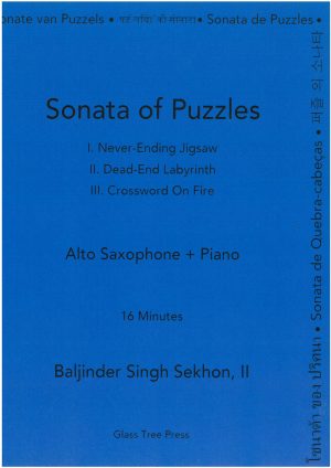 Sonata of Puzzles - Alto Saxophone and Piano / Saxofone Alto e Piano