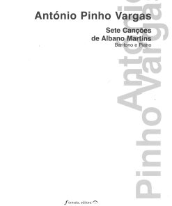Sete Canções de Albano Martins para Voz e Piano
