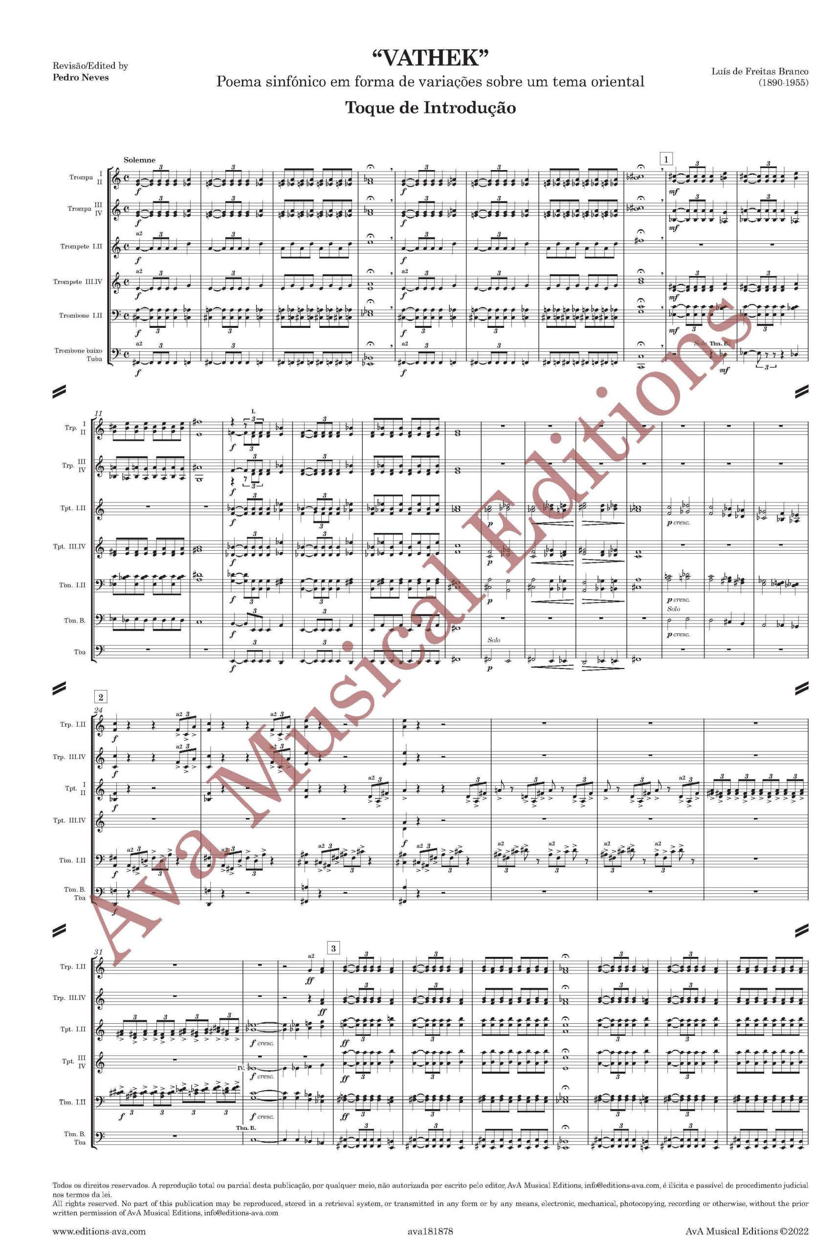 Vathek para Orquestra Sinfónica - Image 2