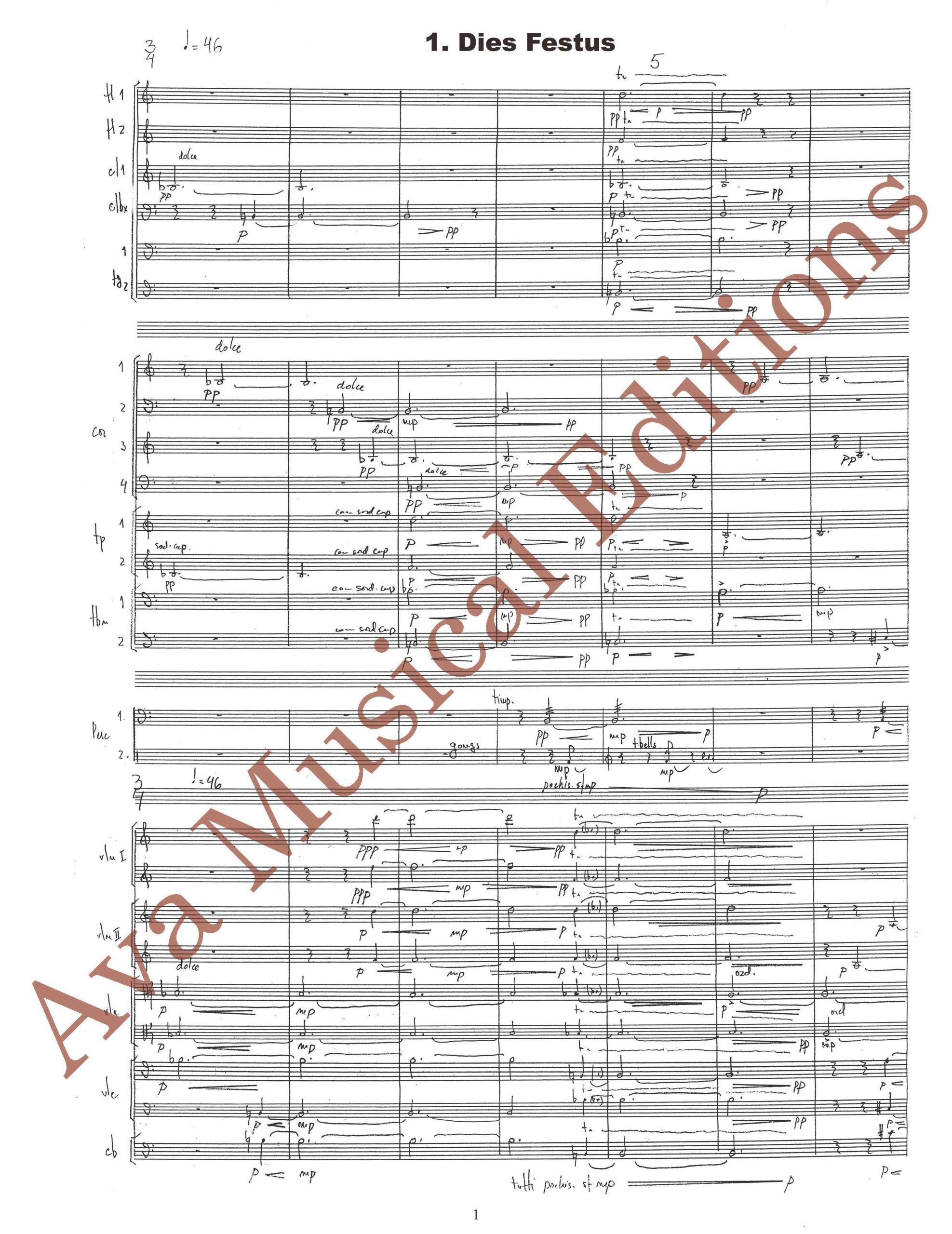 Judas (secundum Lucam, Joannem, Matthaeum et Marcum) para Coro e Orquestra / Choir and Orchestra - FACSIMILE - Image 2