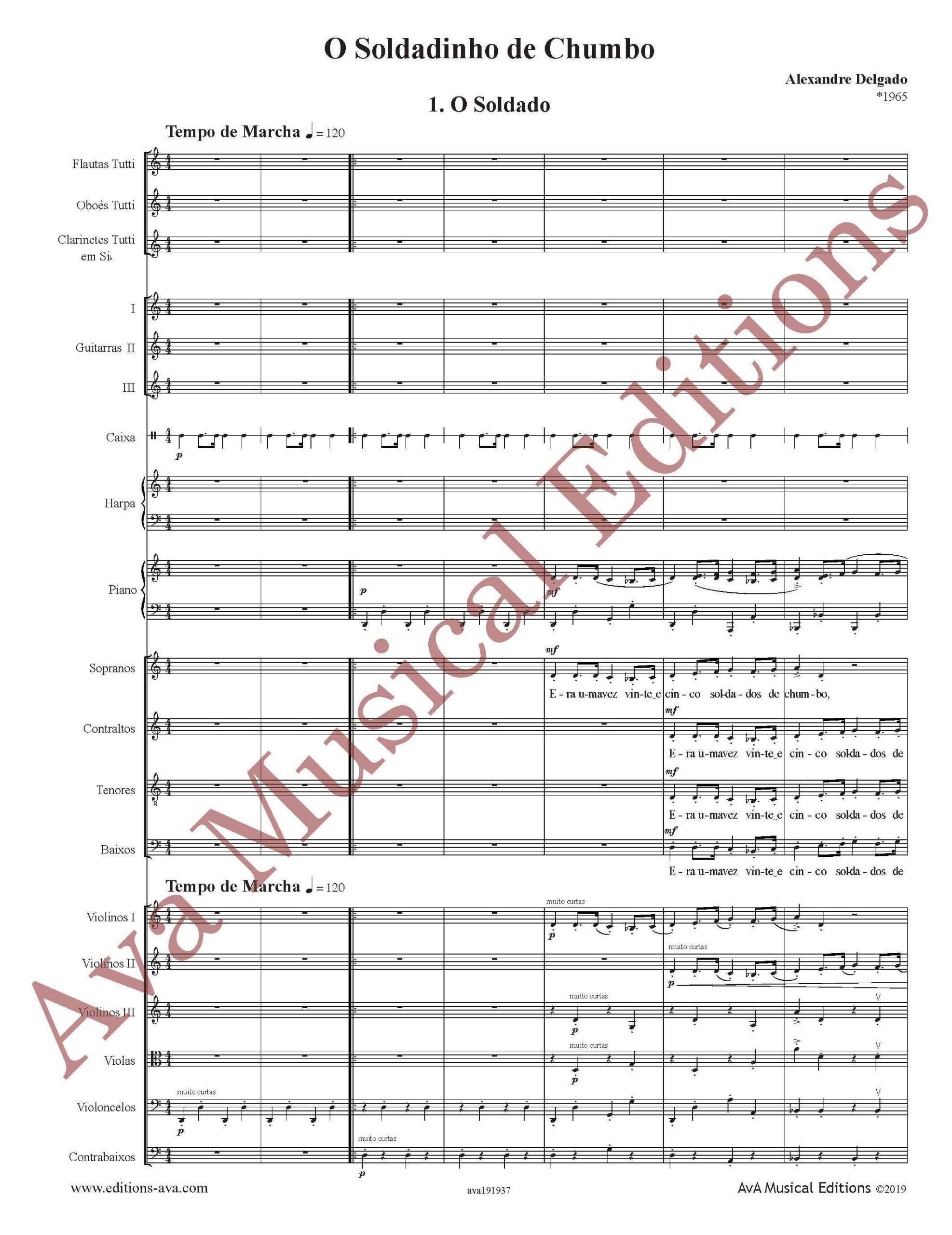 O Soldadinho de Chumbo - Cantata para Coro, Narrador, Piano e Orquestra - Image 2