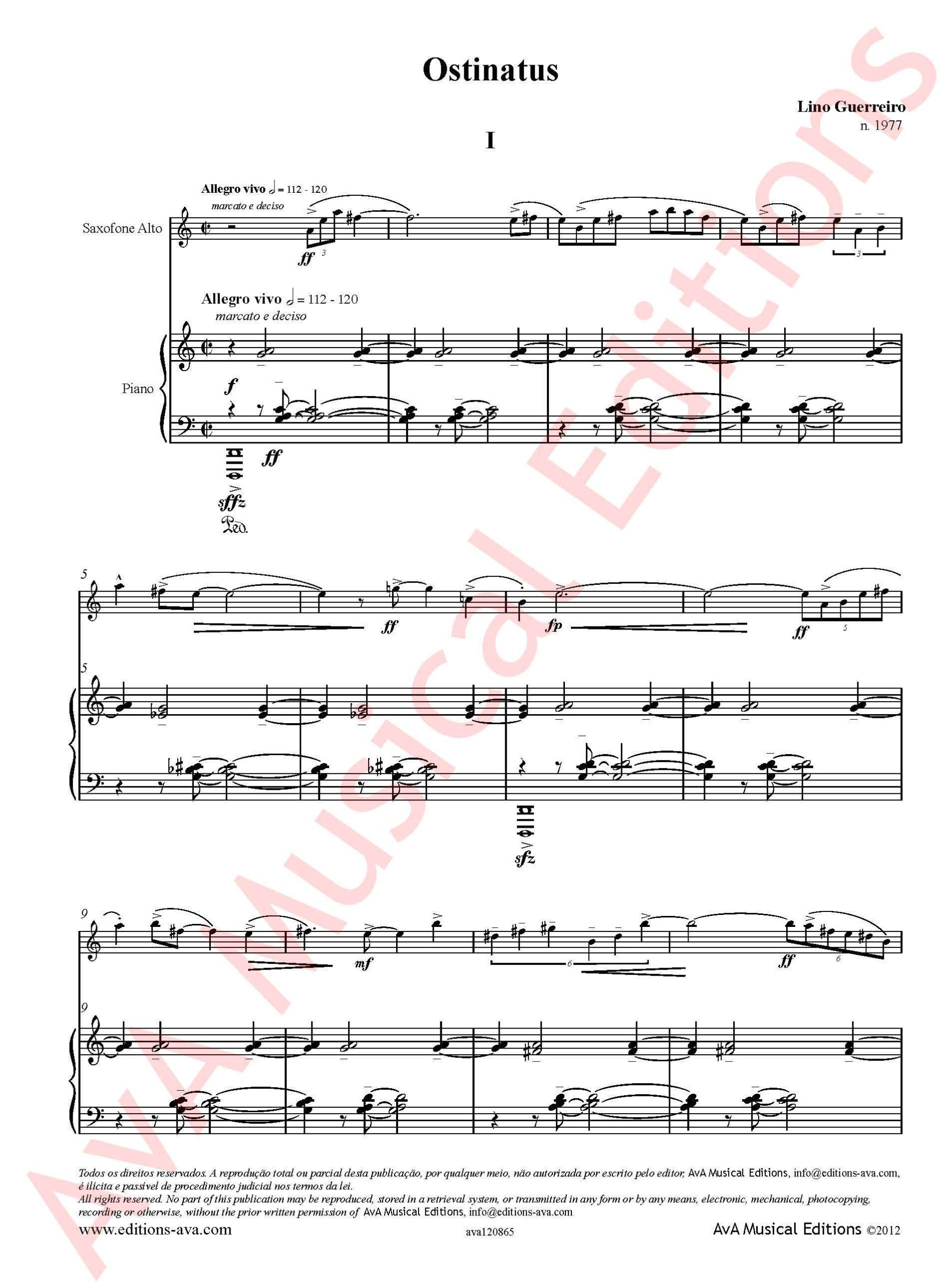 Ostinatus para Saxofone Alto e Piano - Image 2