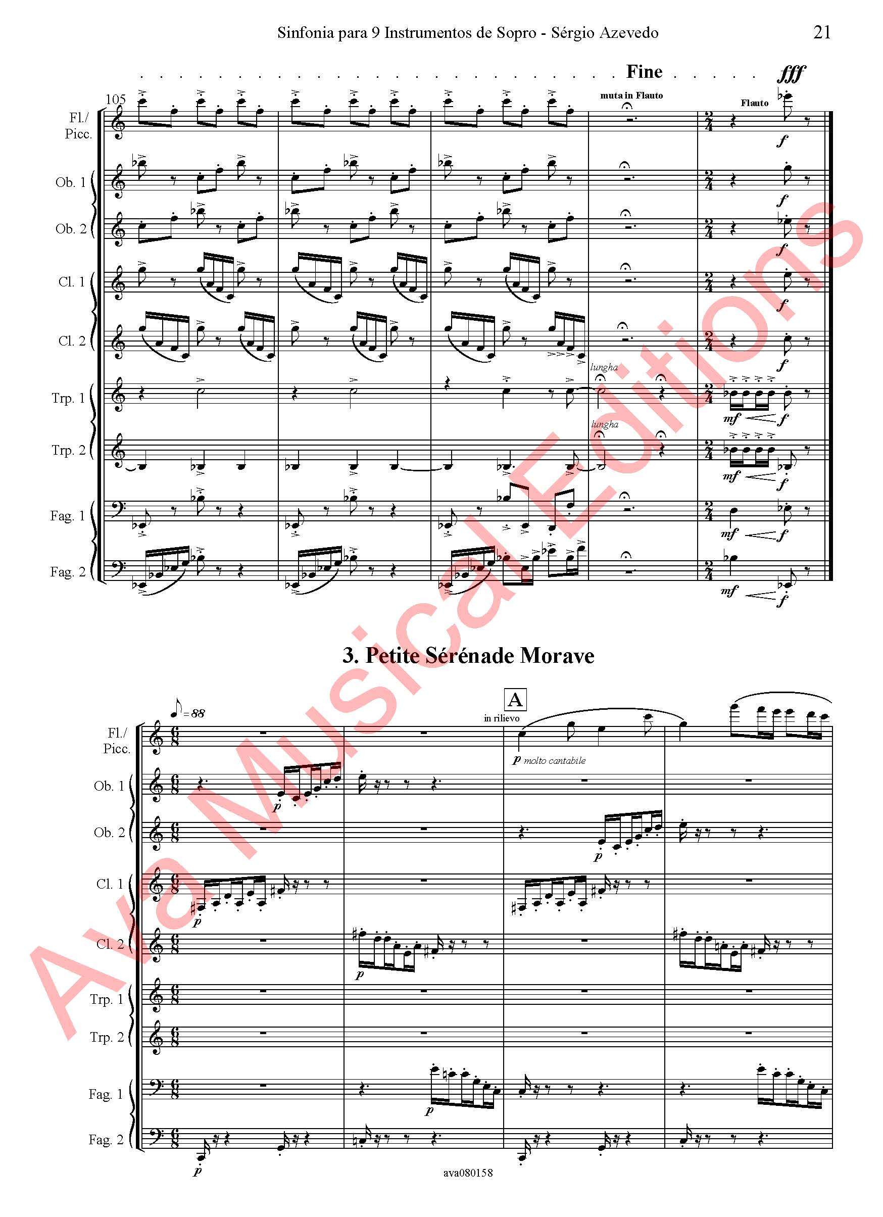 Sinfonia para 9 Instrumentos de Sopro - Image 5