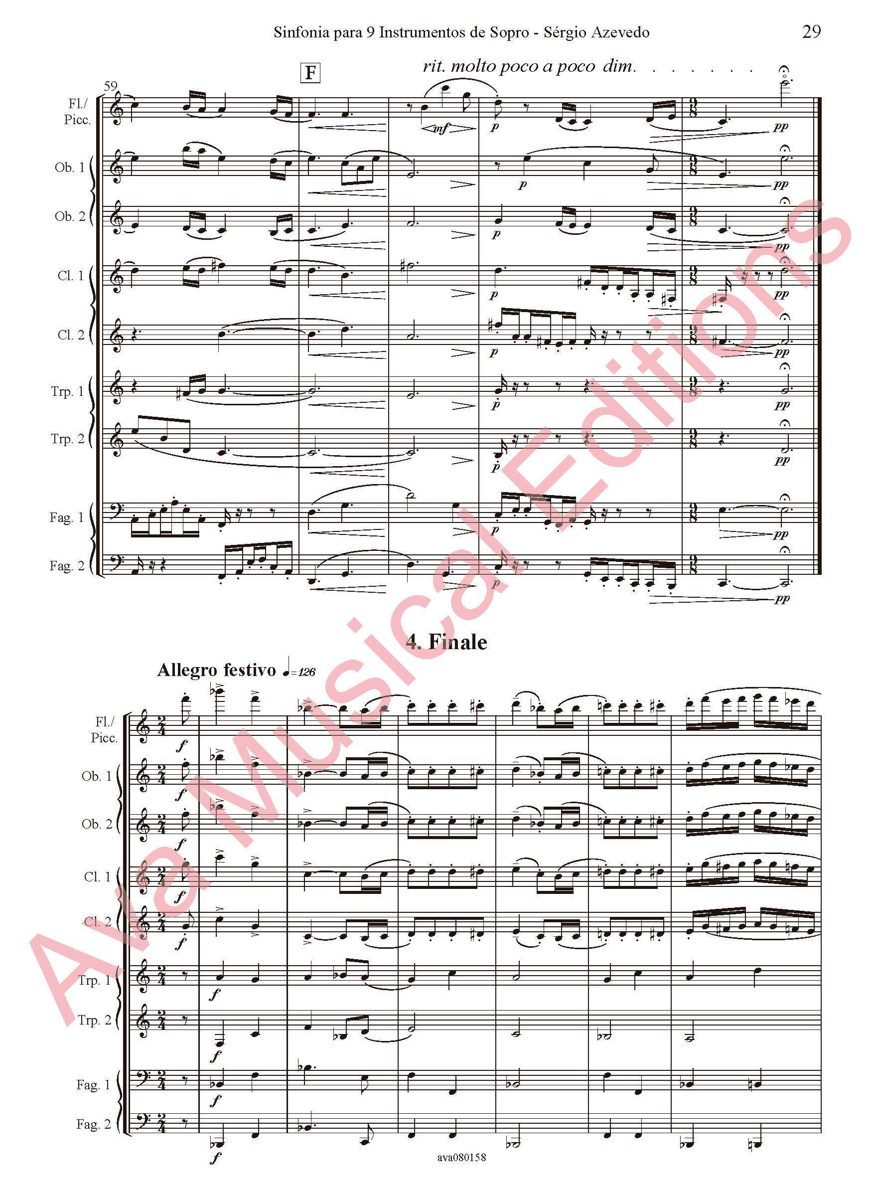 Sinfonia para 9 Instrumentos de Sopro - Image 6
