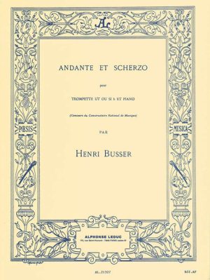 Andante et Scherzo, Op. 44 pour Trompette UT ou Sib et Piano