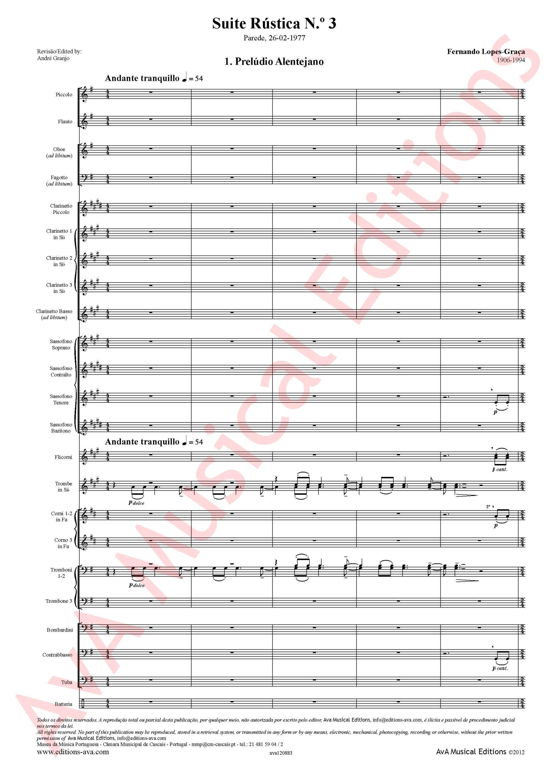 Suite Rústica Nº 3 para Orquestra de Sopros - Image 2