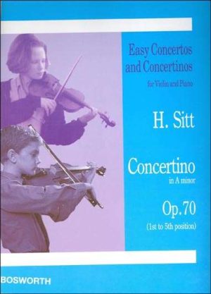 Concertino in A minor Op.70 for Violin and Piano (1st to 5th position)